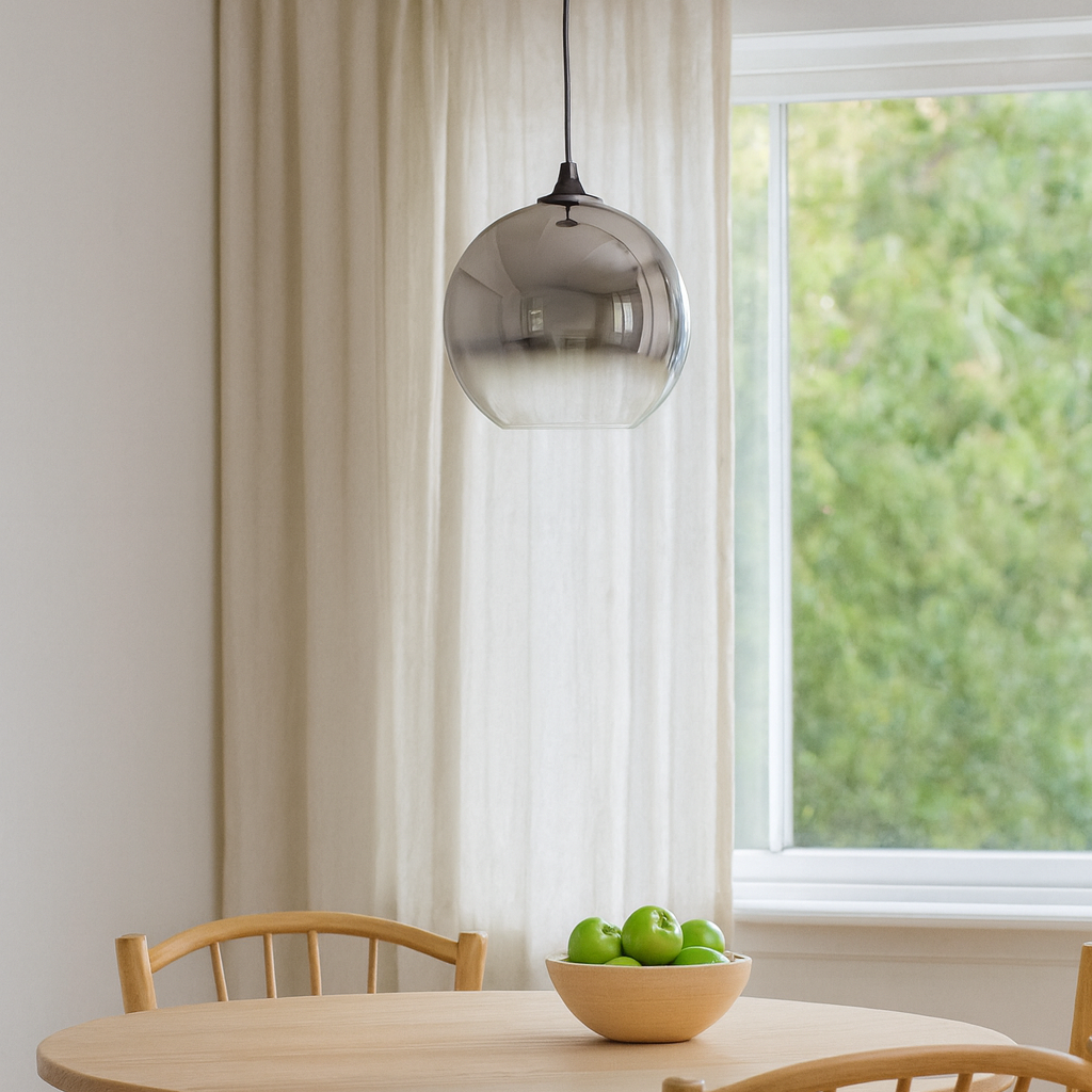 Glass Globe Pendant Light LED Modern Ceiling Design | Pelnora