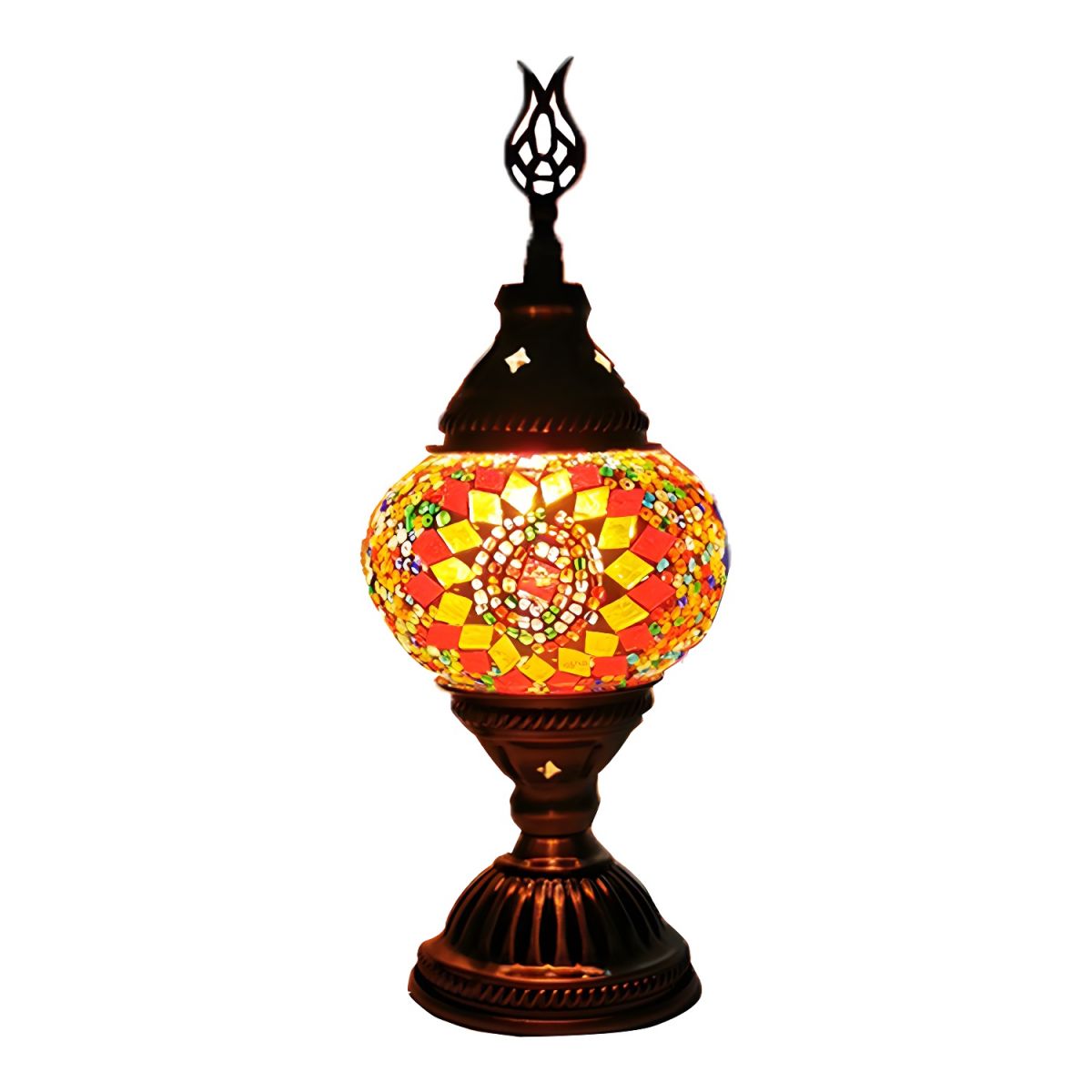 Glass Mosaic Oriental Table Lamp | Luvanor