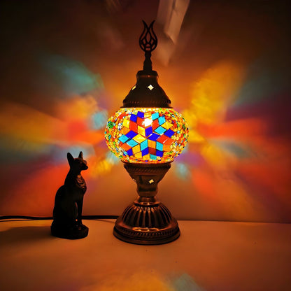 Glass Mosaic Oriental Table Lamp | Luvanor