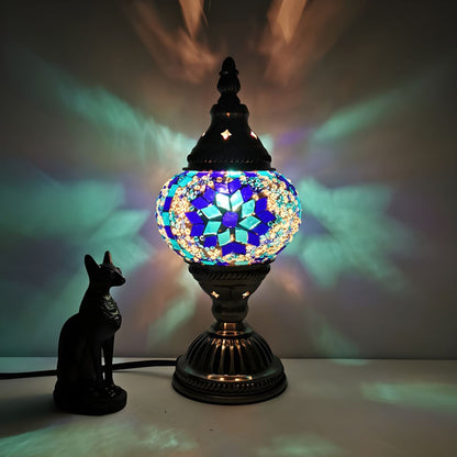 Glass Mosaic Oriental Table Lamp | Luvanor