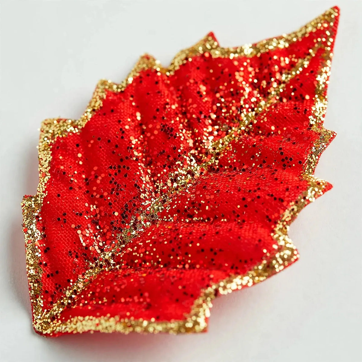 Glitter Christmas Tree Flower Ornaments