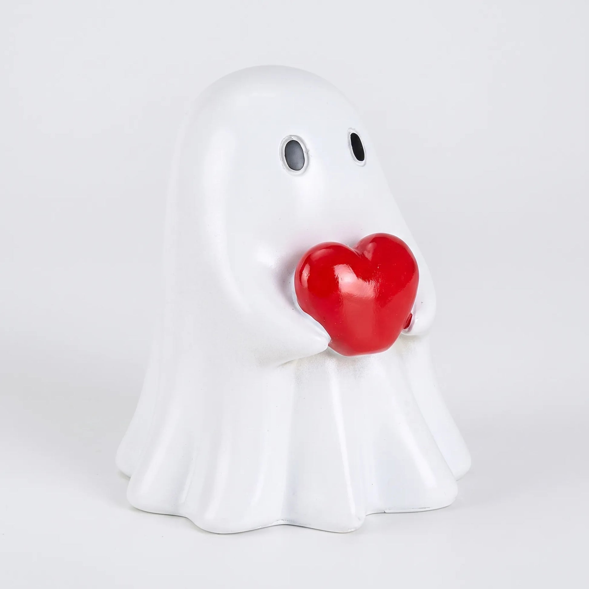 Halloween Ghost Figurine With Red Heart Decoration