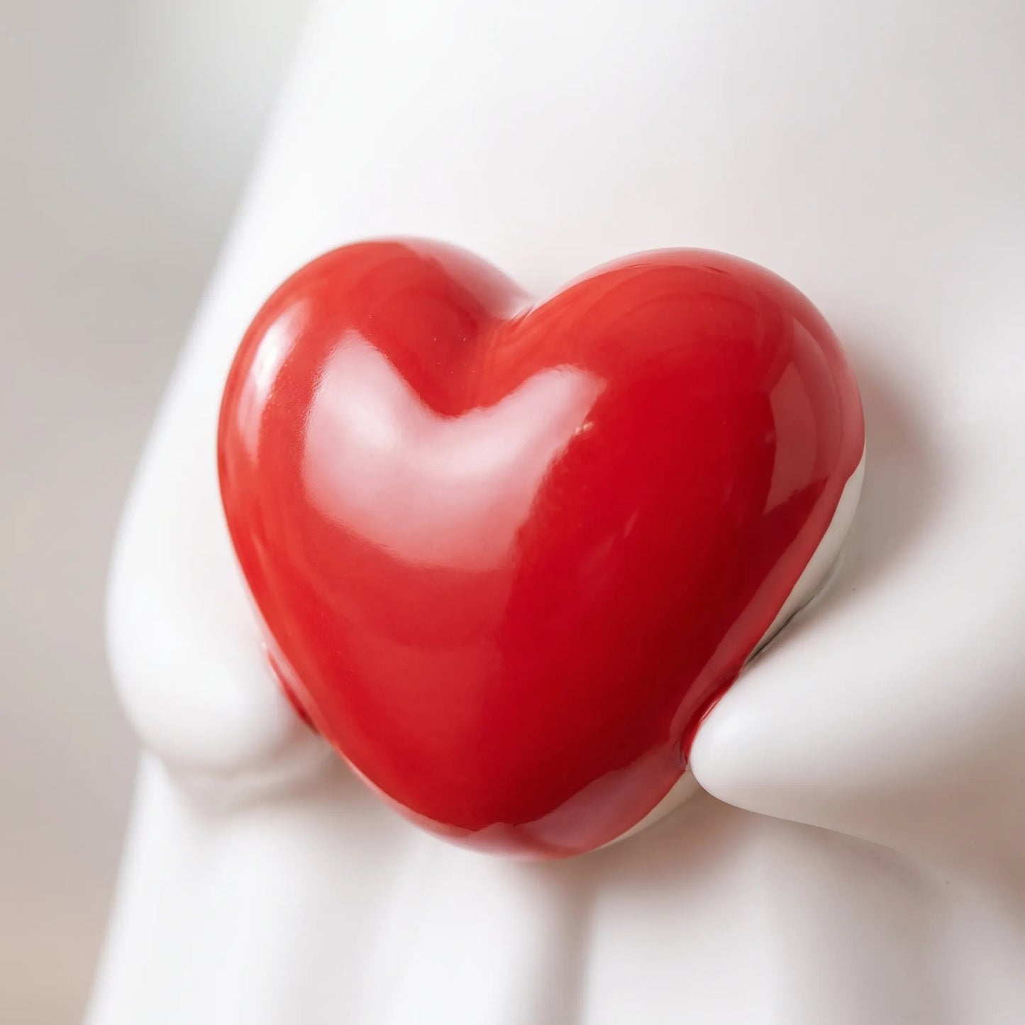 Halloween Ghost Figurine With Red Heart Decoration