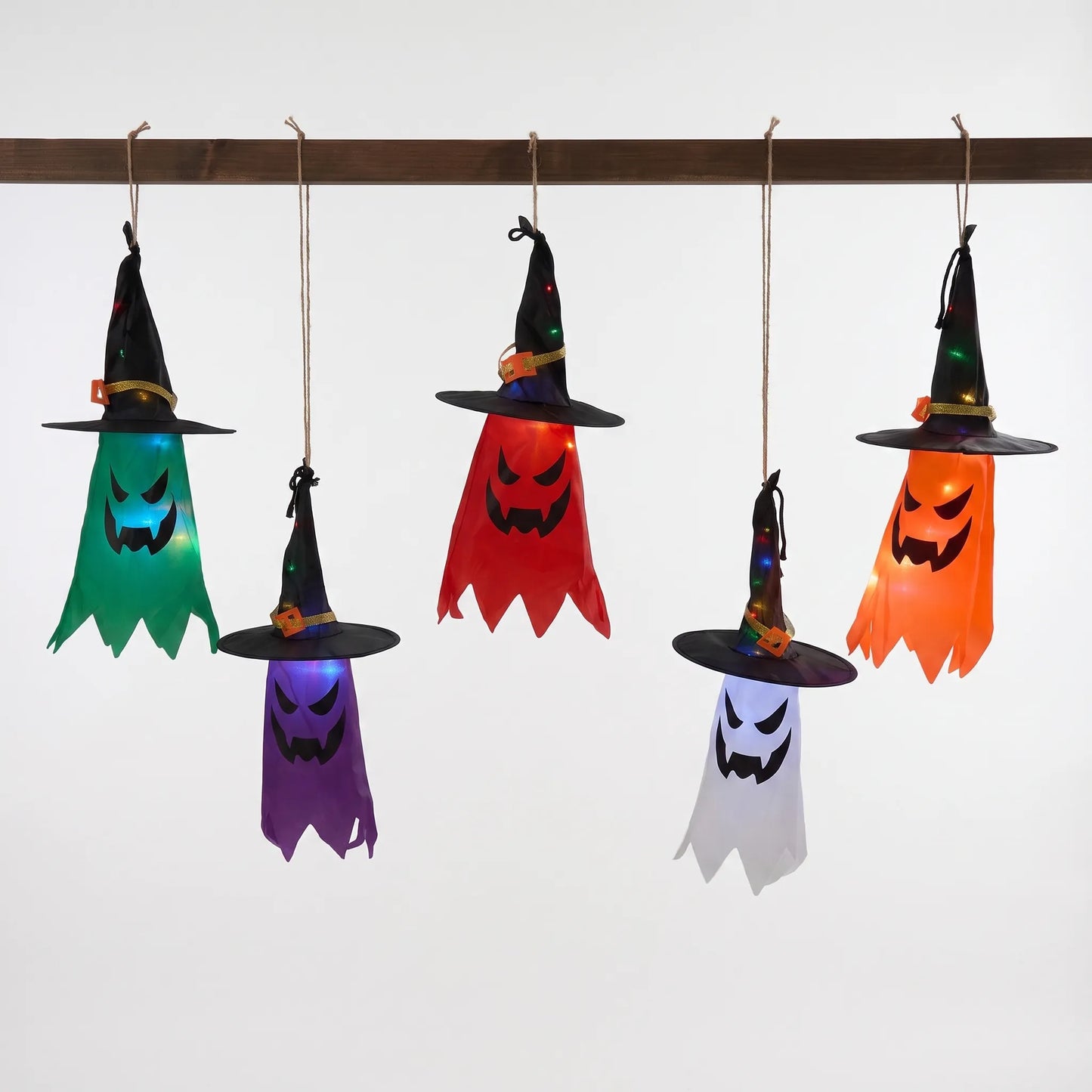 Halloween Hanging Ghost Witch Light Up Outdoor Decoration
