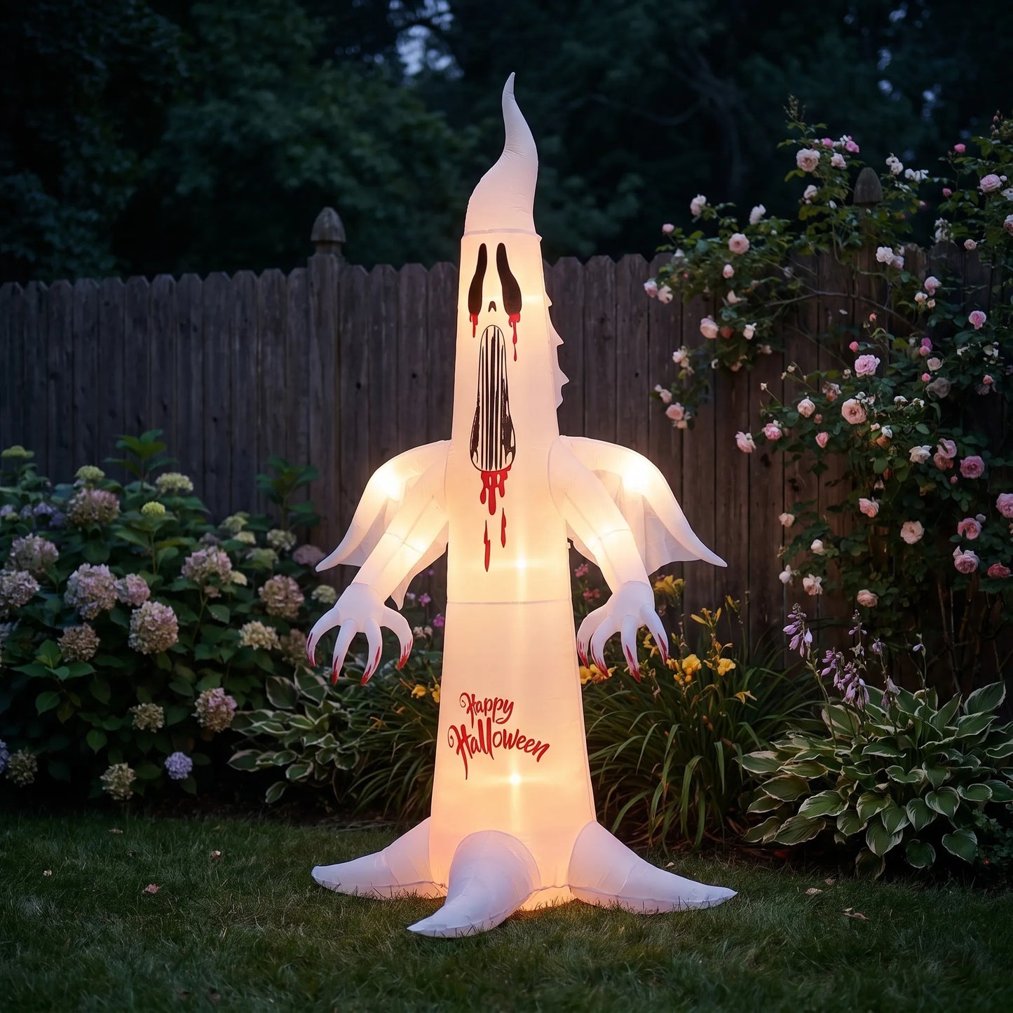 Halloween Inflatable Ghost Giant Light Up Outdoor Yard Decoration 10 FT