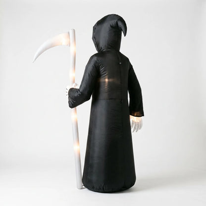 Halloween Inflatable Grim Reaper Scary Outdoor Yard Decoration with LED