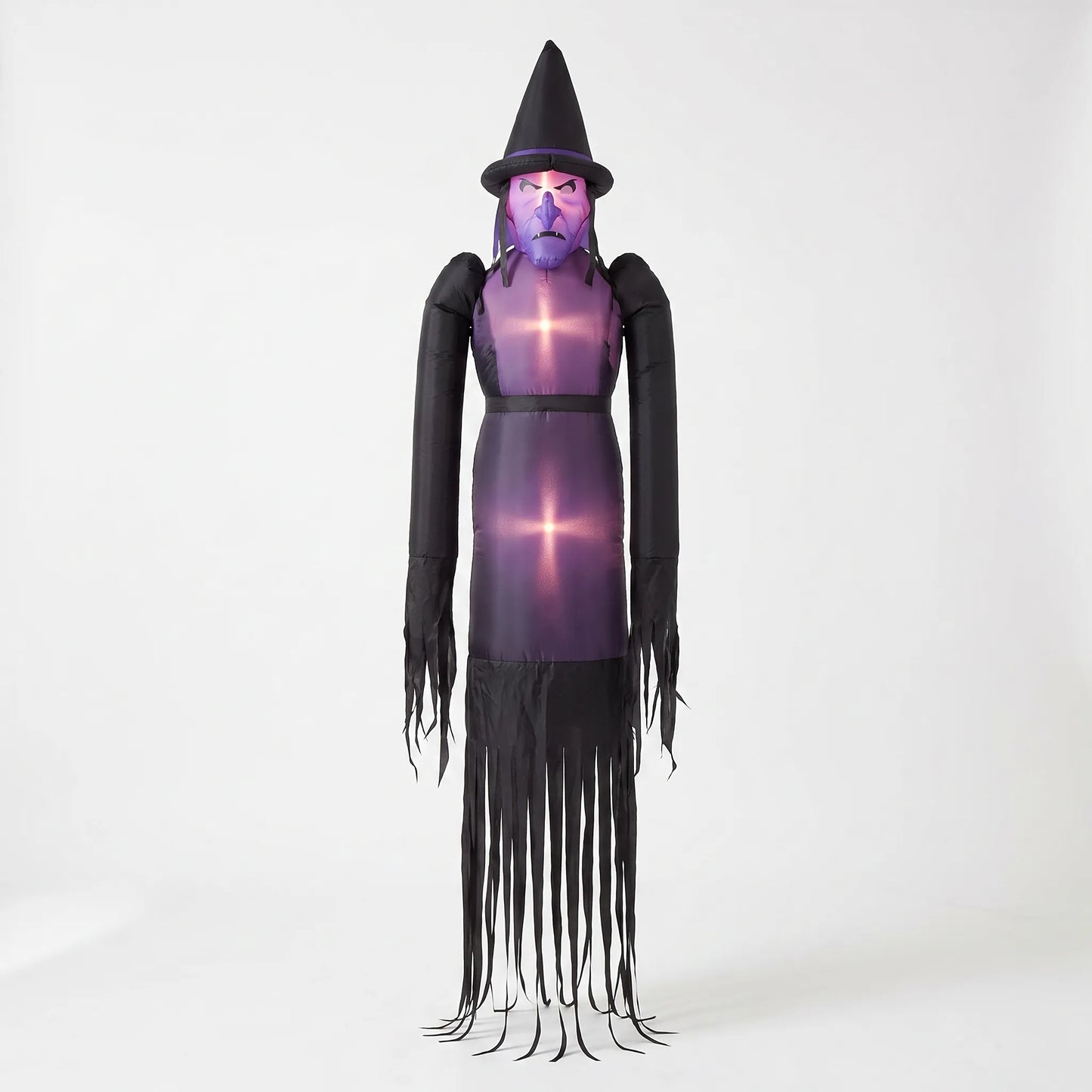 Halloween Inflatable Hanging Witch Light Up Outdoor Decoration