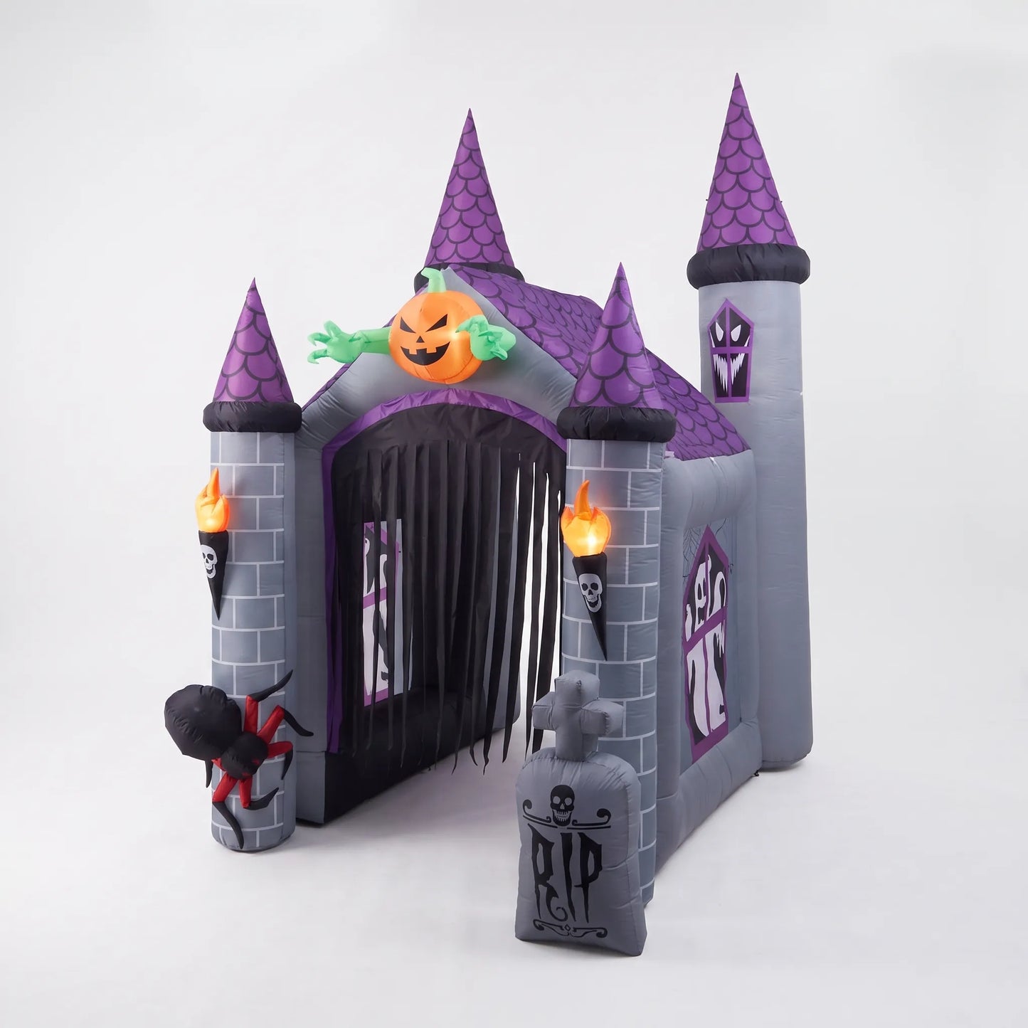 Halloween Inflatable Haunted House Walk Through Outdoor Yard Decoration