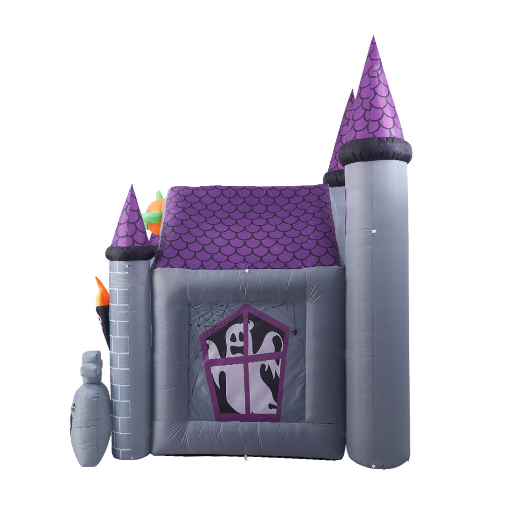 Halloween Inflatable Haunted House Walk Through Outdoor Yard Decoration