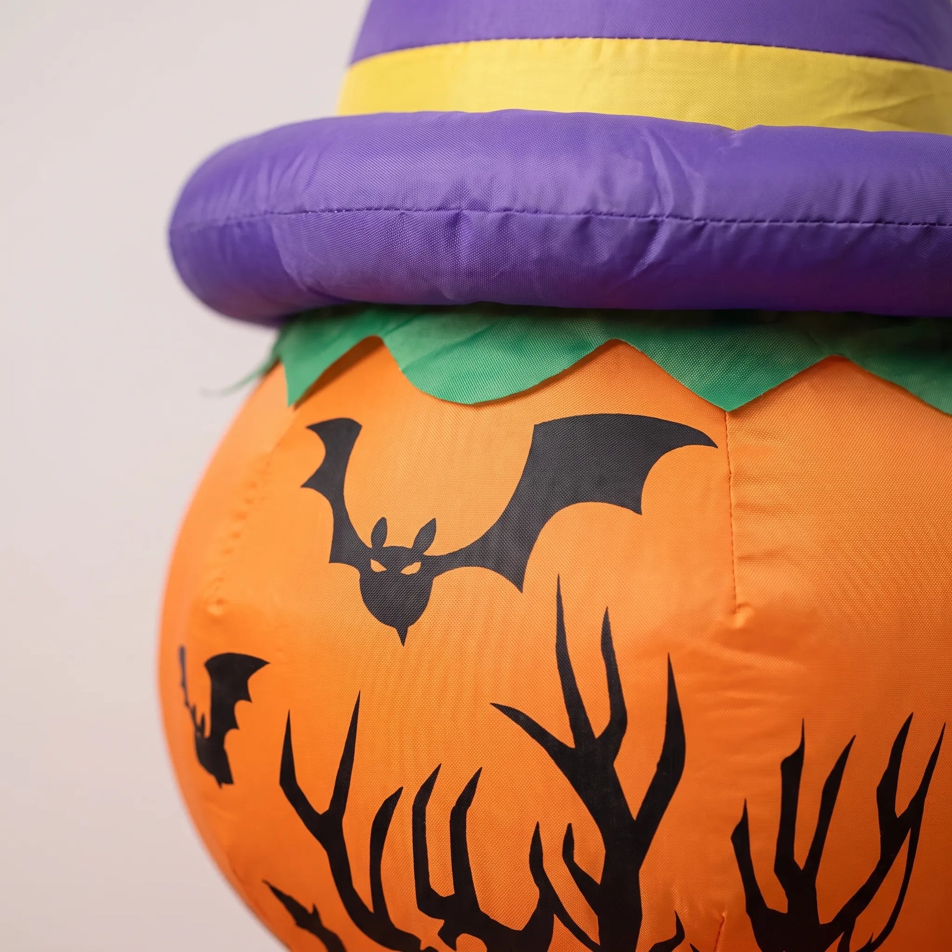 Halloween Inflatable Stacked Pumpkins Witch Outdoor Yard Decoration