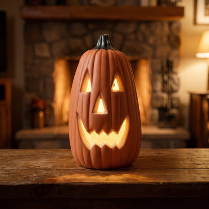 Halloween Pumpkin Jack O Lantern LED Light Decoration Battery Operated
