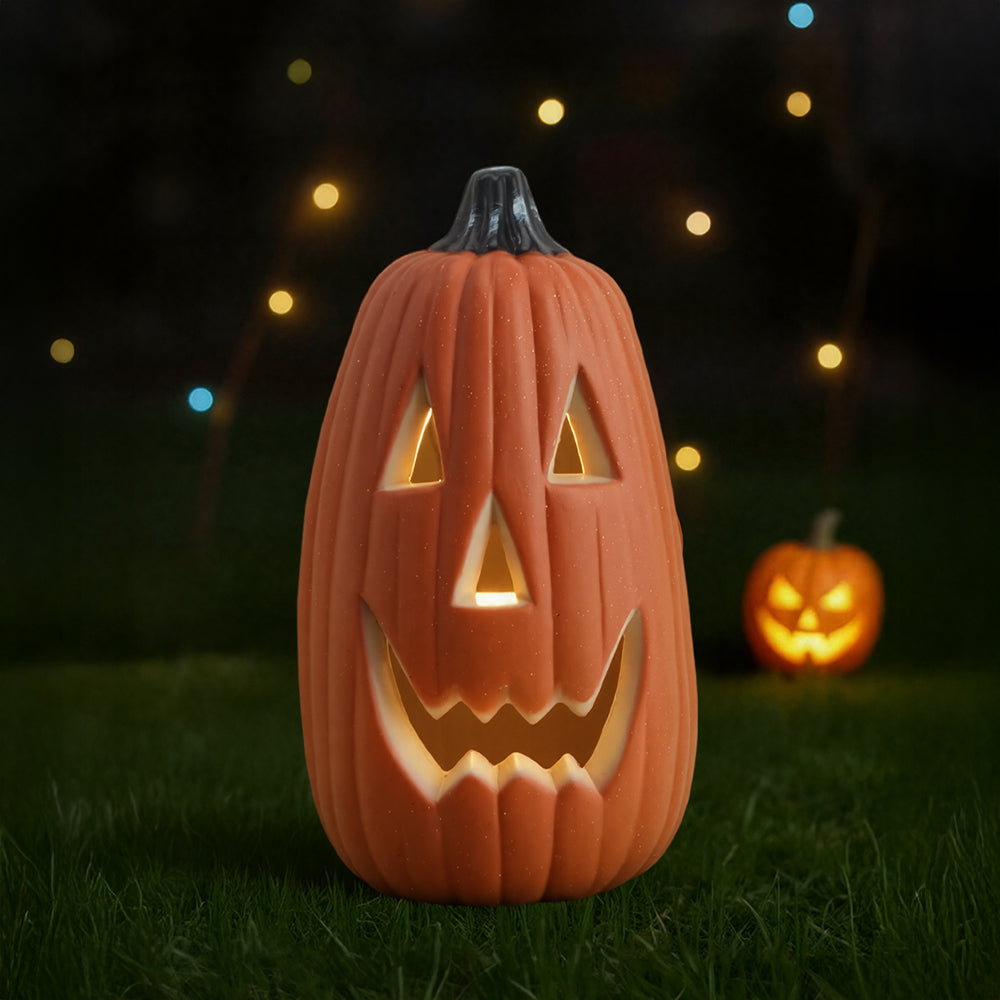 Halloween Pumpkin Jack O Lantern LED Light Decoration Battery Operated