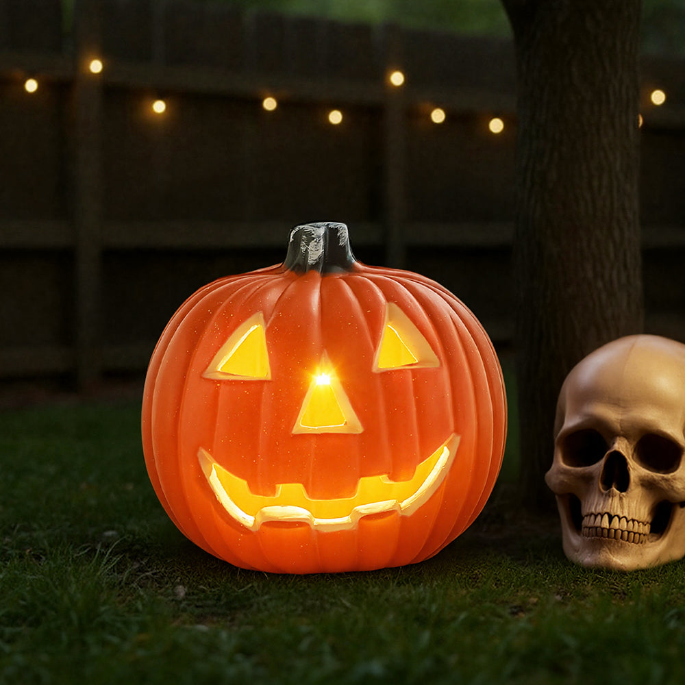 Halloween Pumpkin Jack O Lantern LED Light Up Decoration