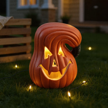 Halloween Pumpkin Jack O Lantern LED Light Up Decoration Battery Operated