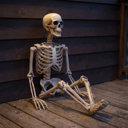 Halloween Skeleton Posable Full Body Scary Outdoor Yard Decoration 35 Inch