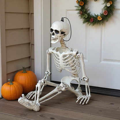 Halloween Skeleton Posable Full Body Scary Outdoor Yard Decoration 35 Inch