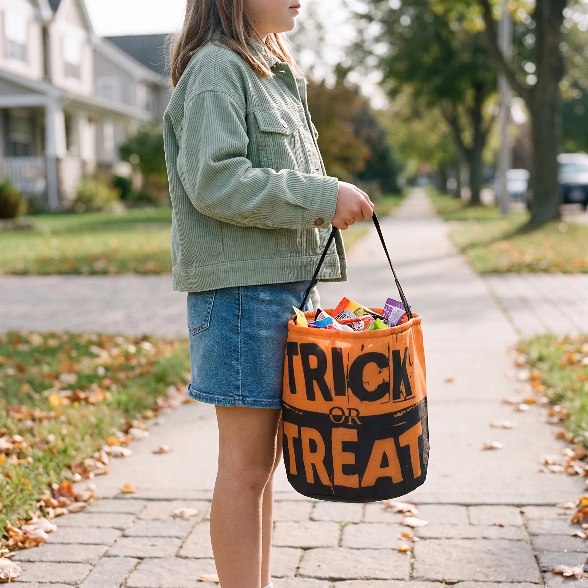 Halloween Trick or Treat Bag Large Candy Bucket for Kids