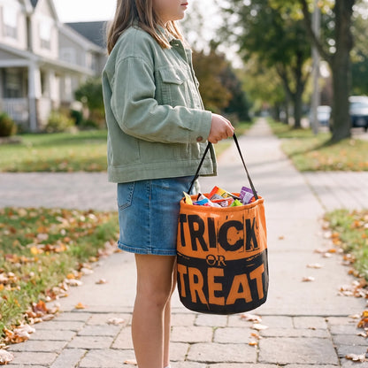Halloween Trick or Treat Bag Large Candy Bucket for Kids