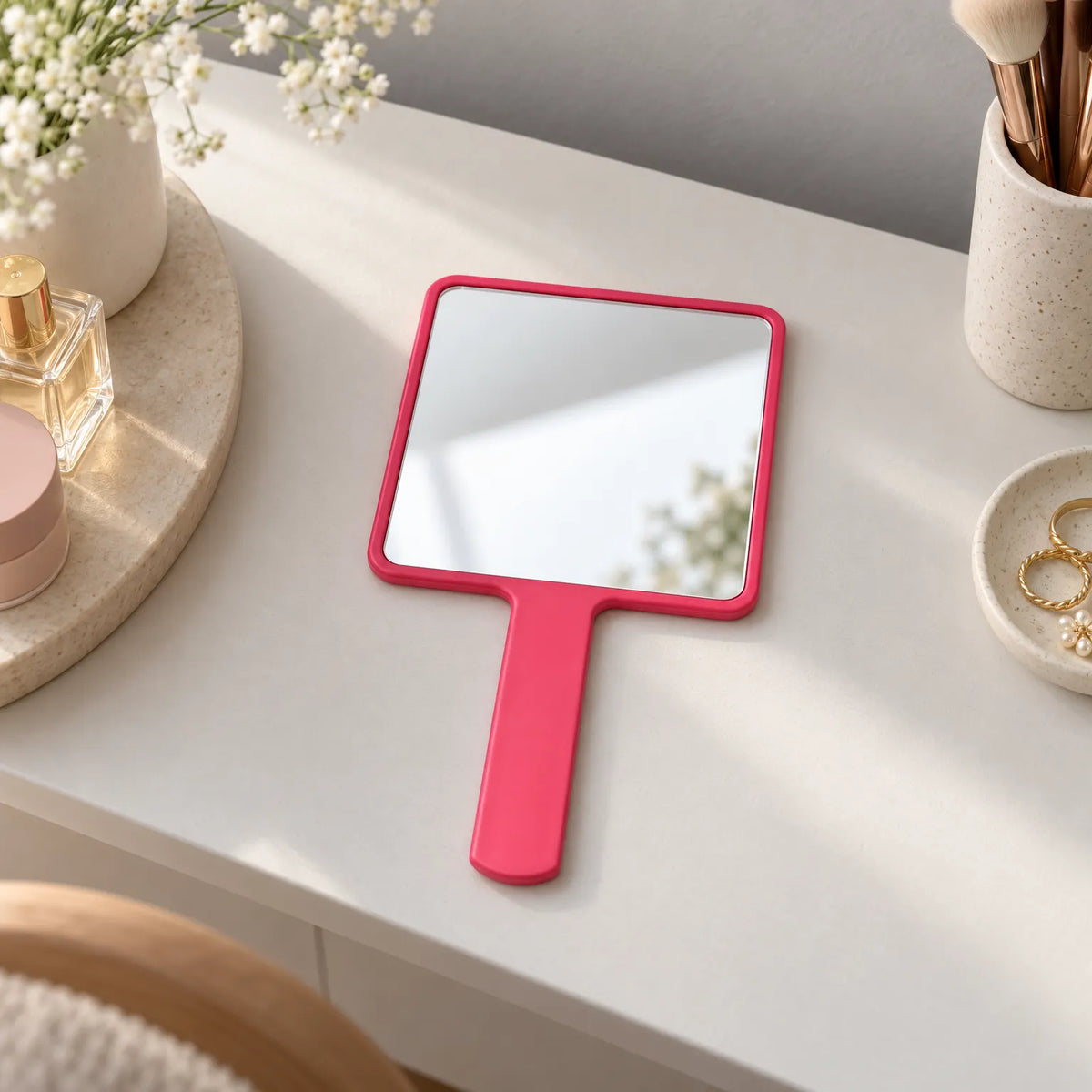 Handheld Vanity Mirror for Makeup and Grooming