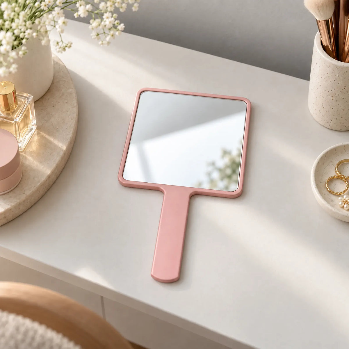 Handheld Vanity Mirror for Makeup and Grooming