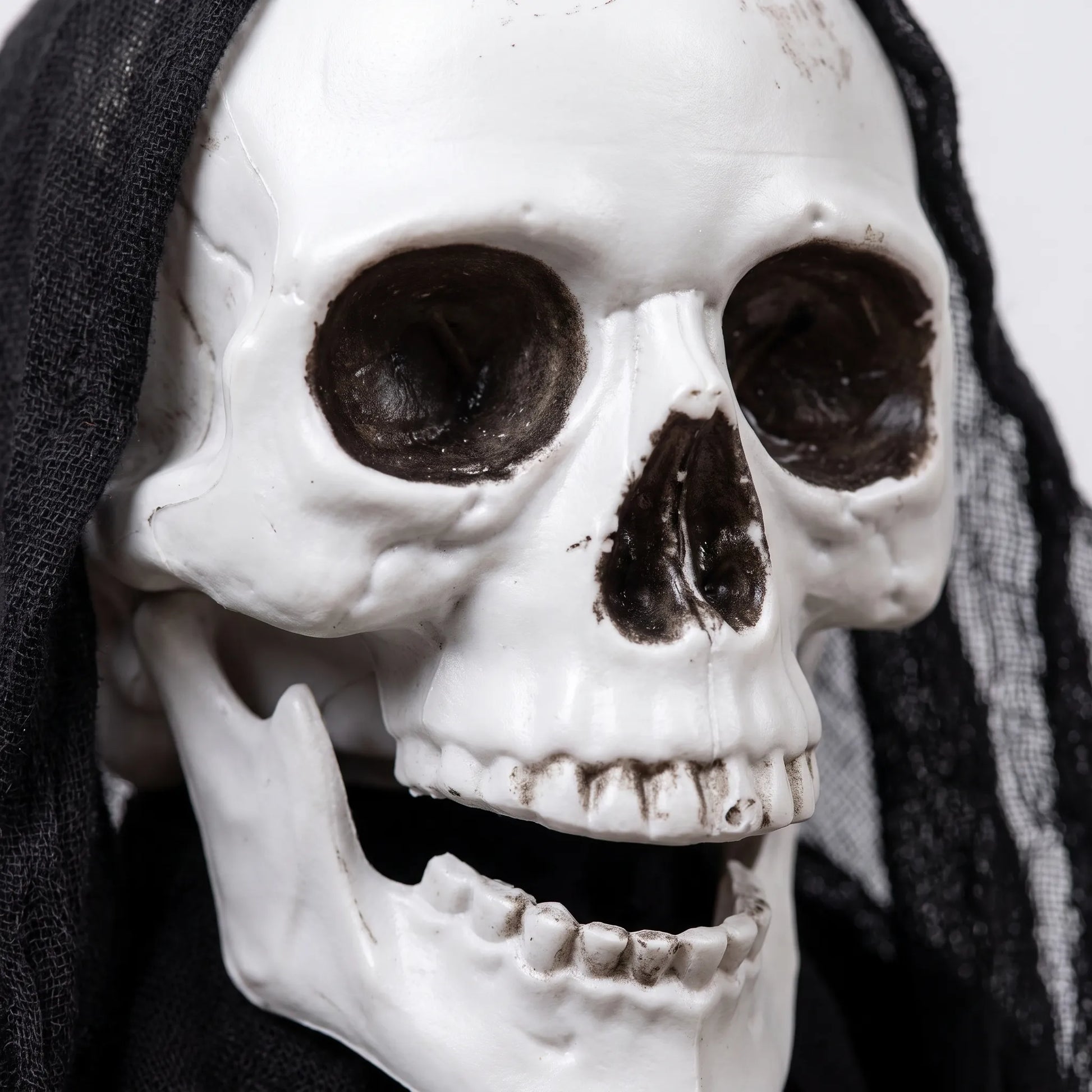 Hanging Skeleton Halloween Decoration with Glowing Eyes