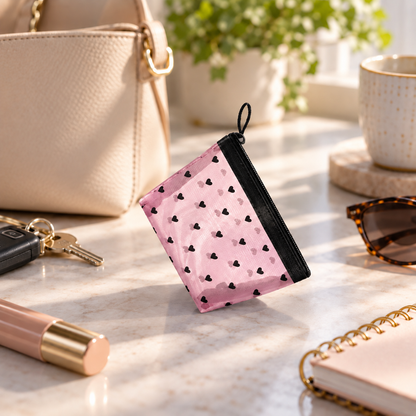 Heart Pattern Cosmetic Organizer Bag