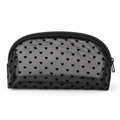 Heart Pattern Cosmetic Organizer Bag
