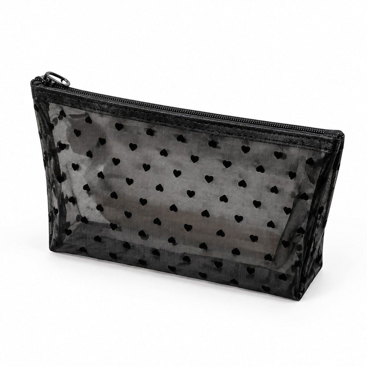 Heart Pattern Cosmetic Organizer Bag