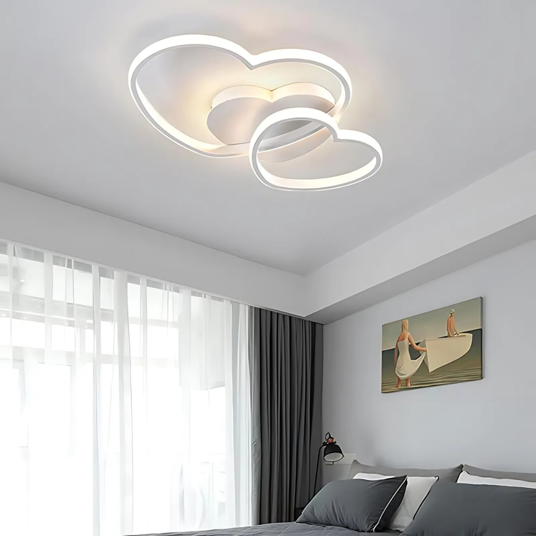 Heart Shaped LED Ceiling Light for Girls Room | Selora