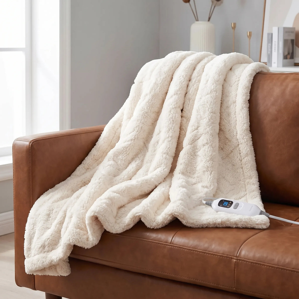 Heated Blanket with 6 Heat Settings and LCD Controller