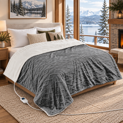 Heated Blanket with 6 Heat Settings and LCD Controller