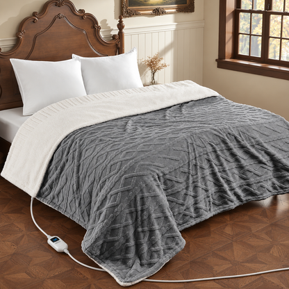 Heated Blanket with 6 Heat Settings and LCD Controller