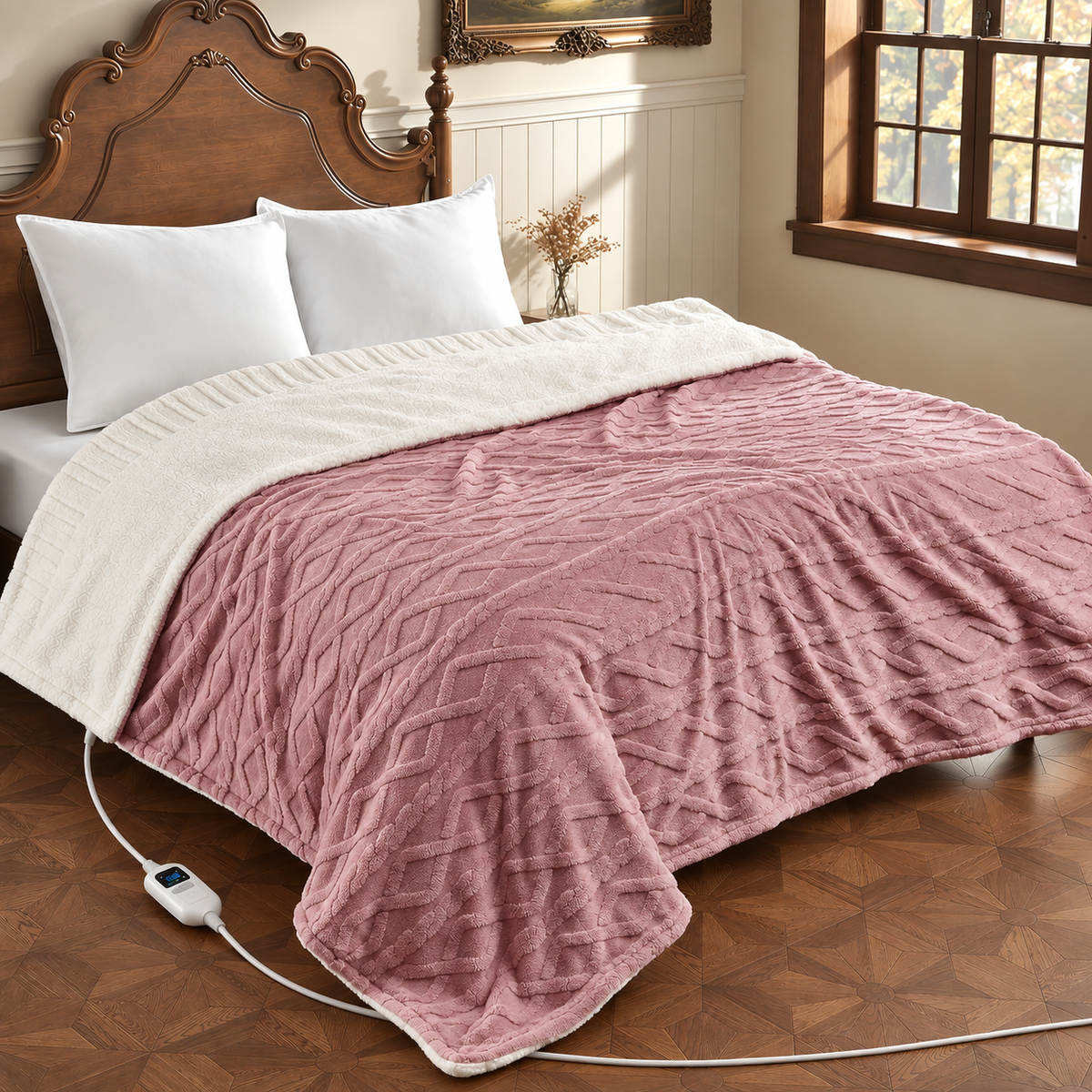 Heated Blanket with 6 Heat Settings and LCD Controller