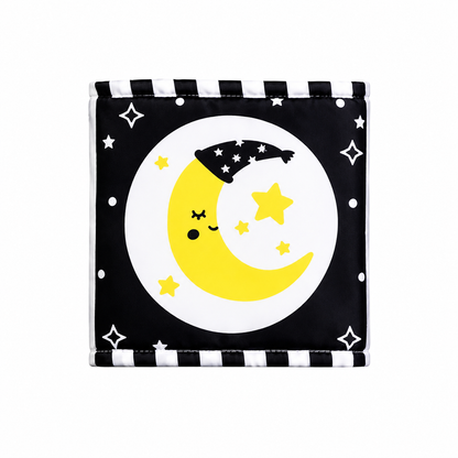 High Contrast Baby Sensory Cloth Book Montessori Toy | Zantrix