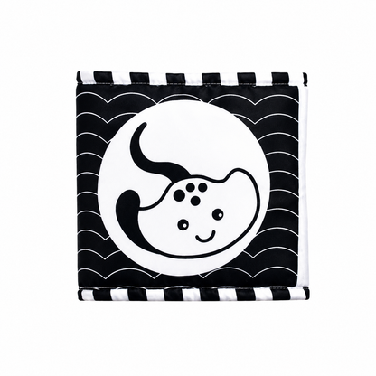 High Contrast Baby Sensory Cloth Book Montessori Toy | Zantrix