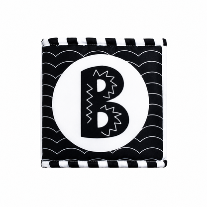 High Contrast Baby Sensory Cloth Book Montessori Toy | Zantrix