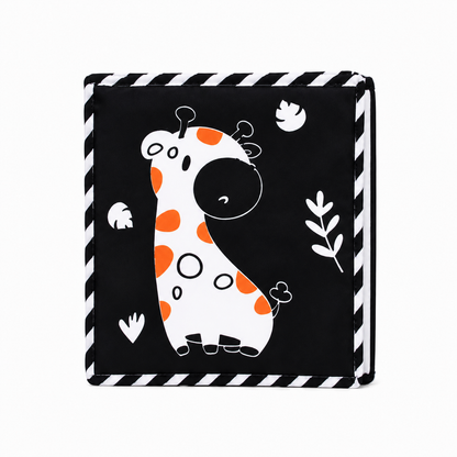 High Contrast Baby Sensory Cloth Book Montessori Toy | Zantrix