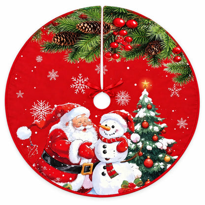 Holiday Christmas Tree Skirt Mat