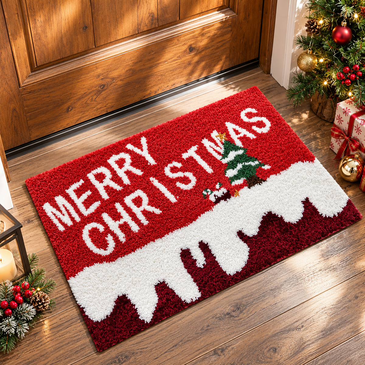 Holiday Entry Door Mat Rug