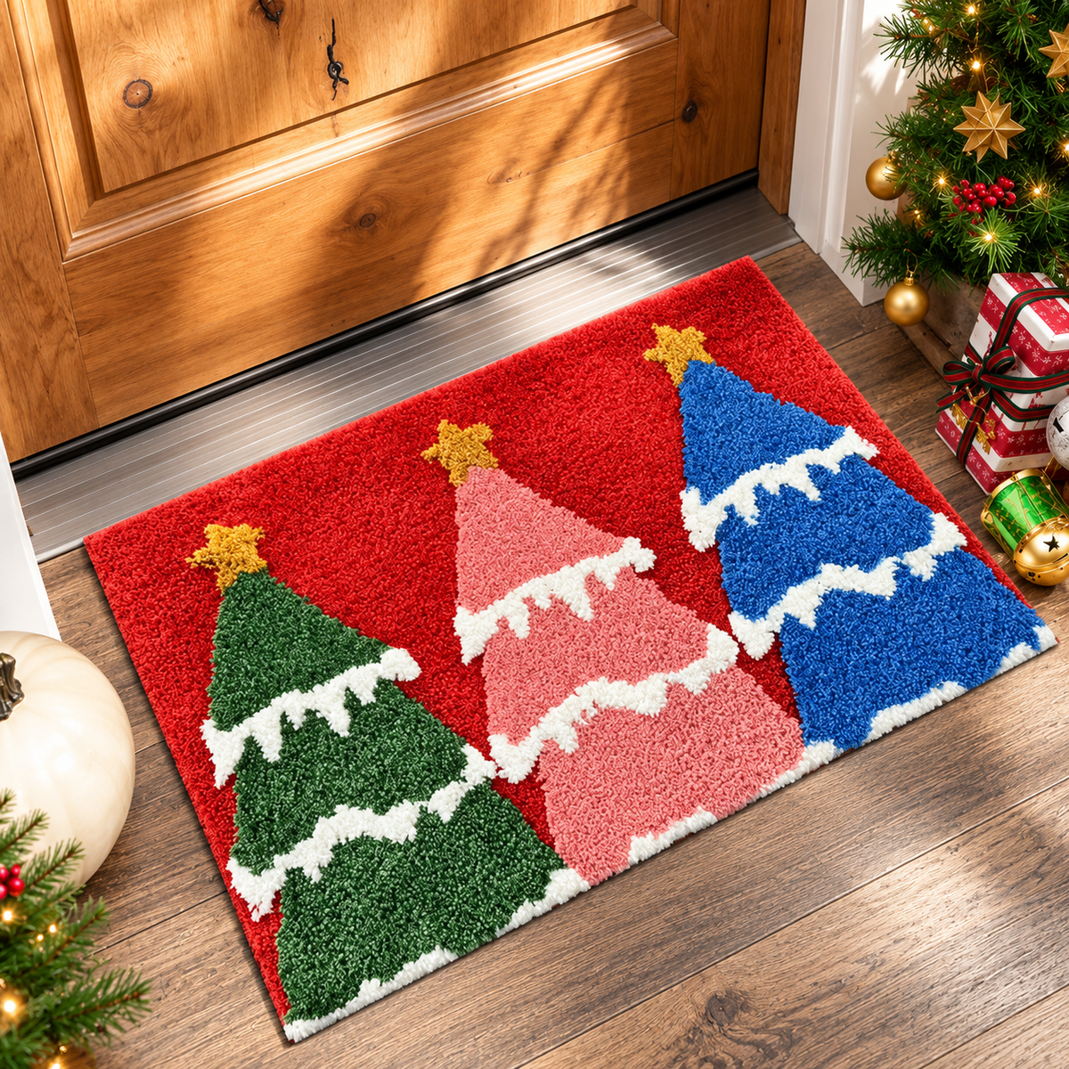 Holiday Entry Door Mat Rug