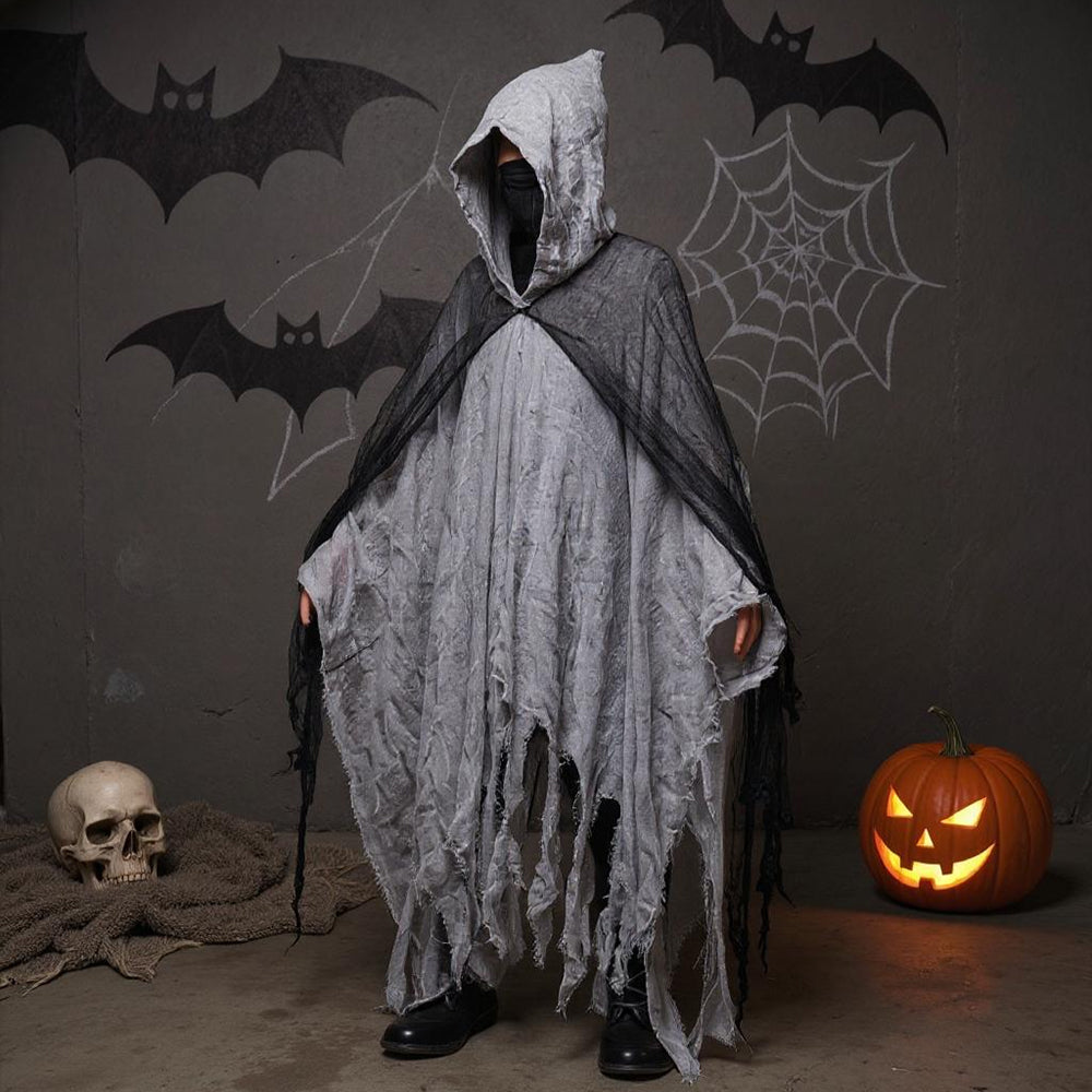 Hooded Halloween Grim Reaper Costume Cloak