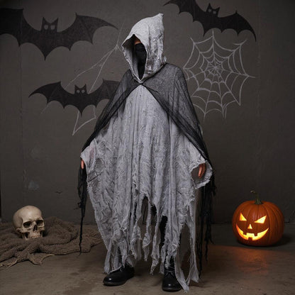 Hooded Halloween Grim Reaper Costume Cloak