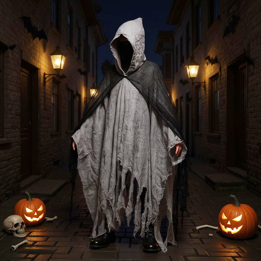 Hooded Halloween Grim Reaper Costume Cloak