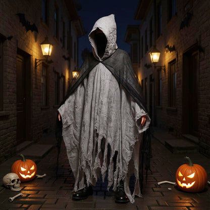 Hooded Halloween Grim Reaper Costume Cloak