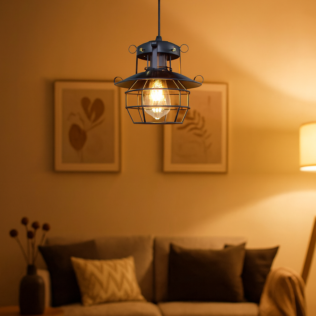 Industrial Iron Vintage Ceiling Light Design | Solser