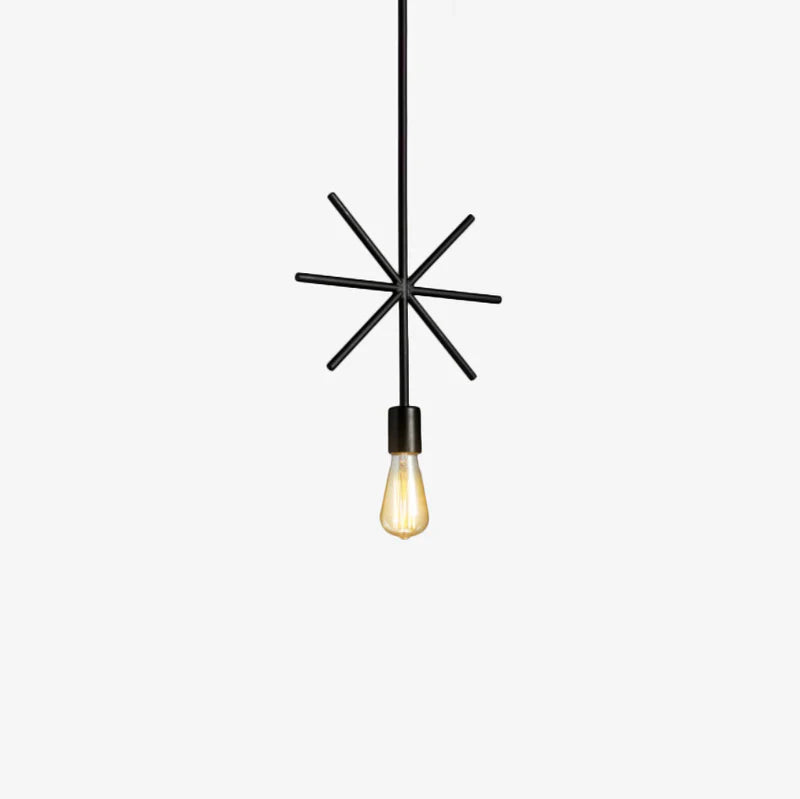 Industrial Metal Frame Pendant Light Fixture | Torvian
