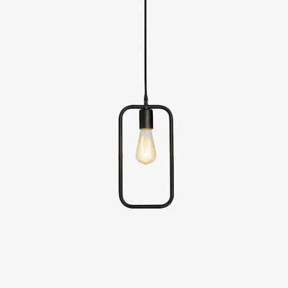 Industrial Metal Frame Pendant Light Fixture | Torvian