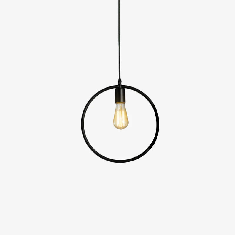 Industrial Metal Frame Pendant Light Fixture | Torvian
