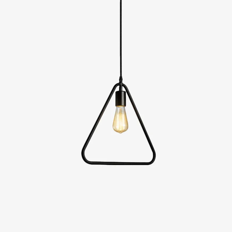 Industrial Metal Frame Pendant Light Fixture | Torvian