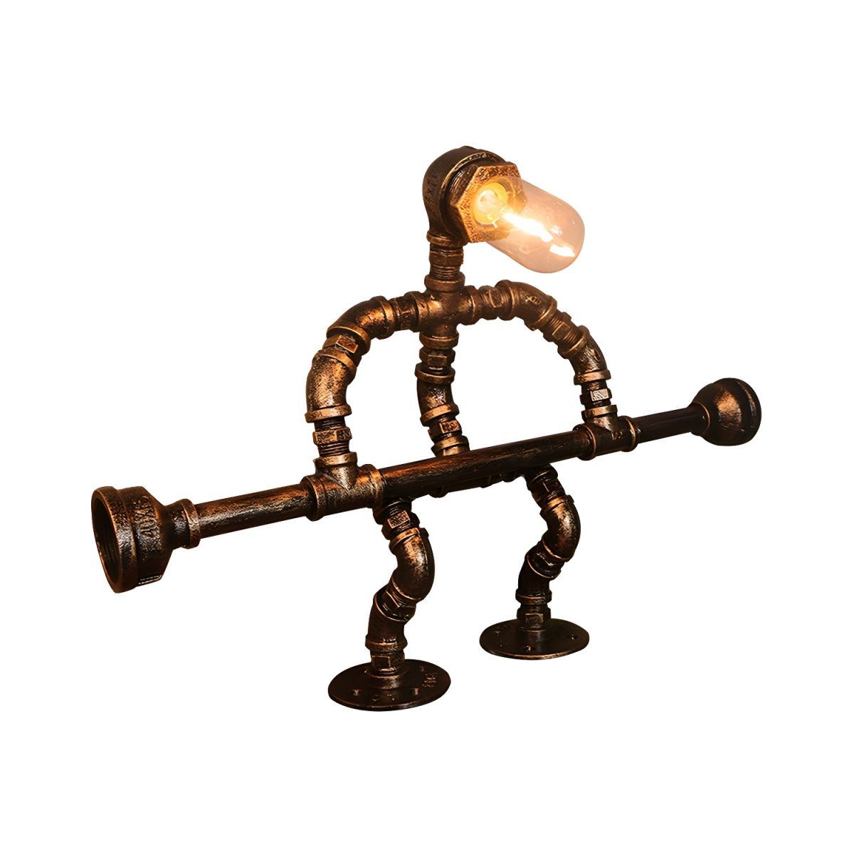 Industrial Metal Pipe Design Table Lamp | Ravako